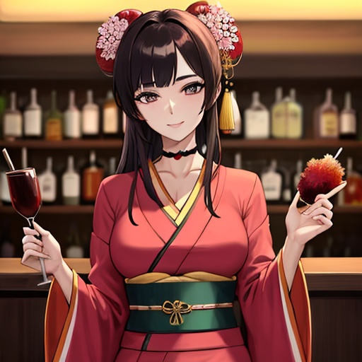  bar choker cheerleader hentai kimono