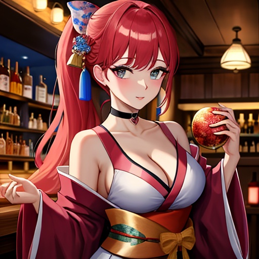 bar xxx choker  kimono hentai cheerleader
