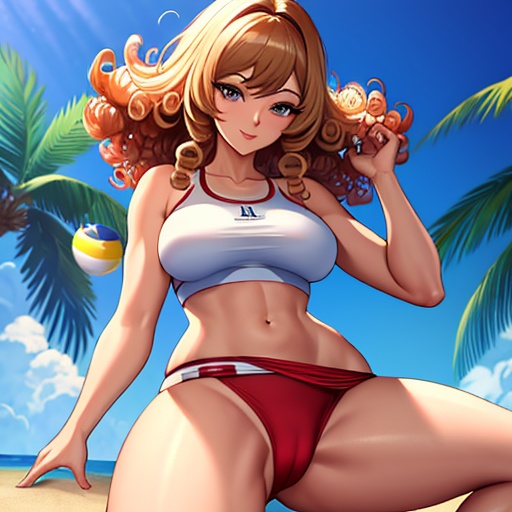 beach  xxx skirt micro hop curly hip hair volleyball hentai