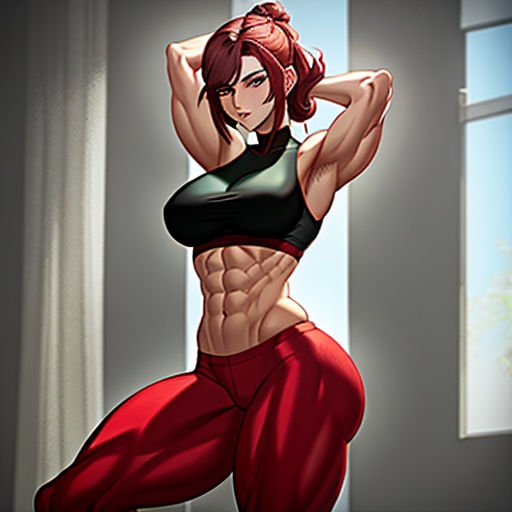 crop muscular hentai top 