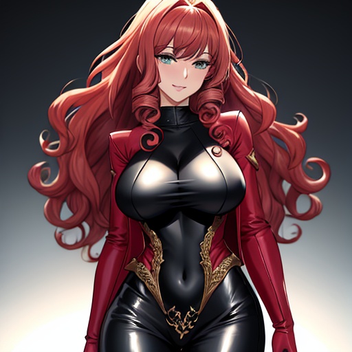 fantasy hair onesie armor  hentai curly jacket