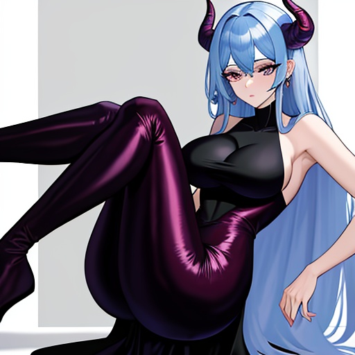 front  onesie intricate dress view hentai devil