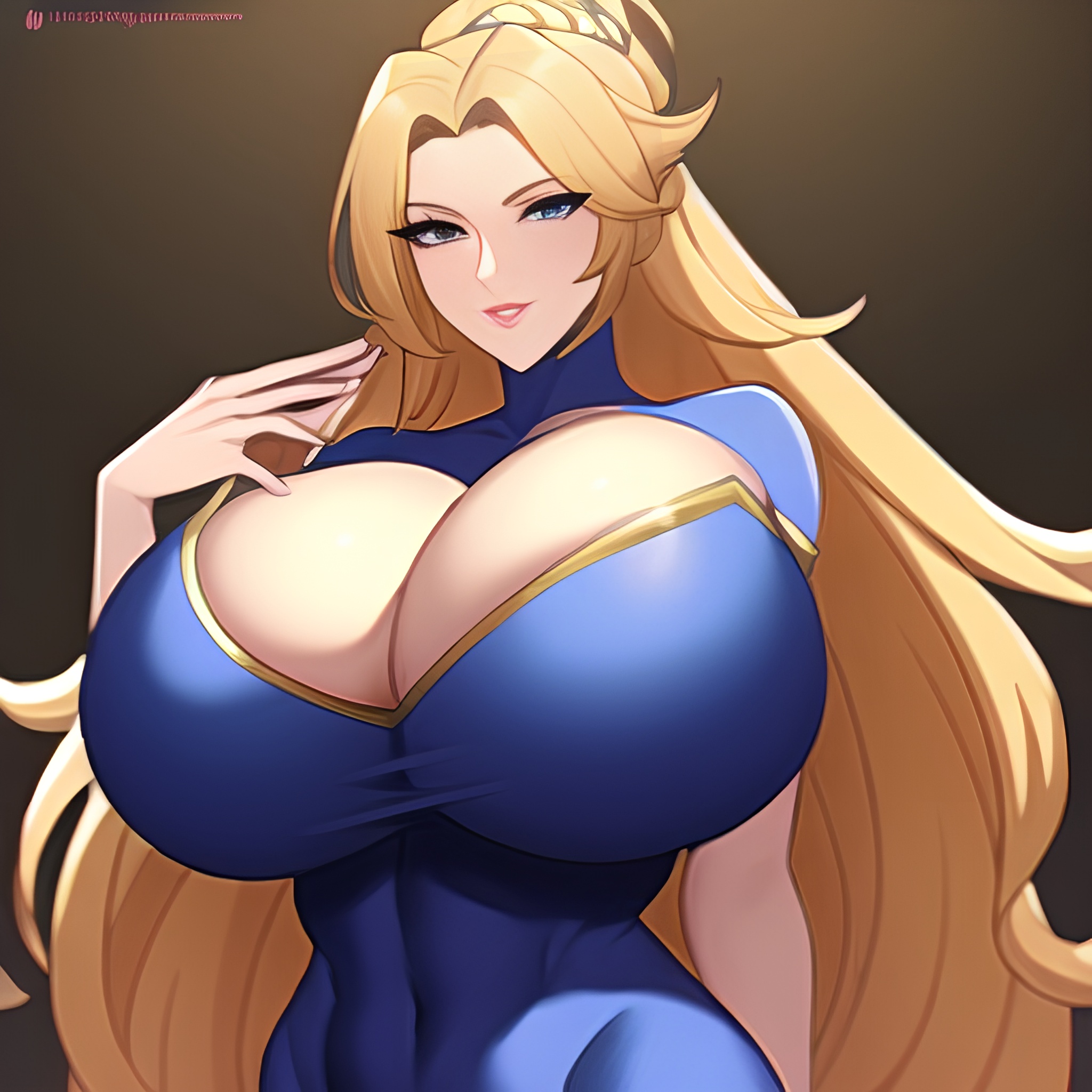 front view woman huge boobs cleavage nude pubic hair 