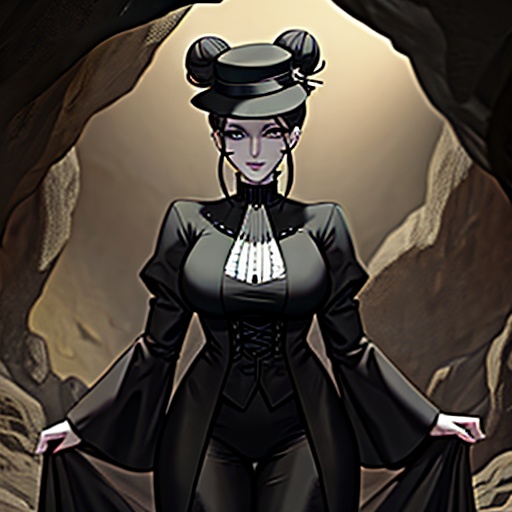 goth  hair bun xxx hat hentai cave