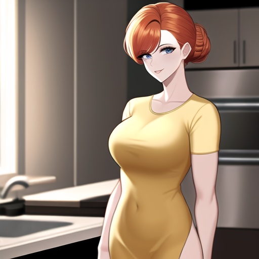 hair ass shower tall  bangs bun nude small kitchen ginger  busty restaurant woman skinny  office