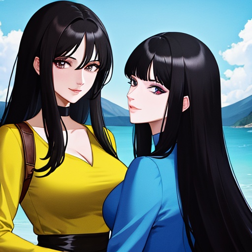 hair black woman hentai + woman 