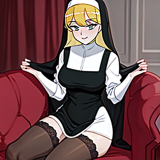 harlequin hentai nun dress apron xxx stockings
