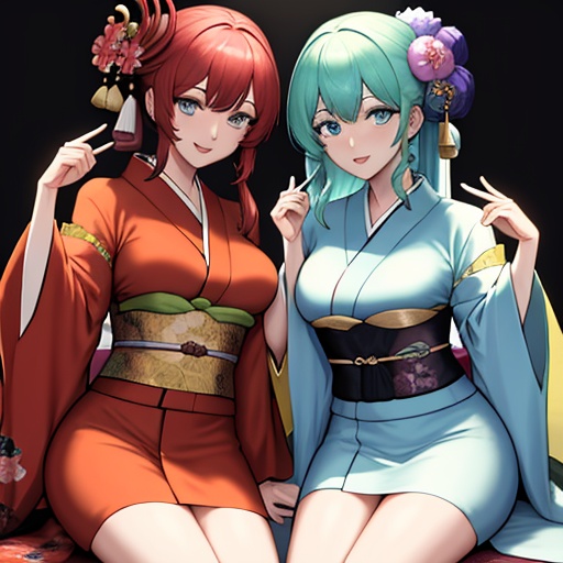 hentai kimono woman woman + xxx 