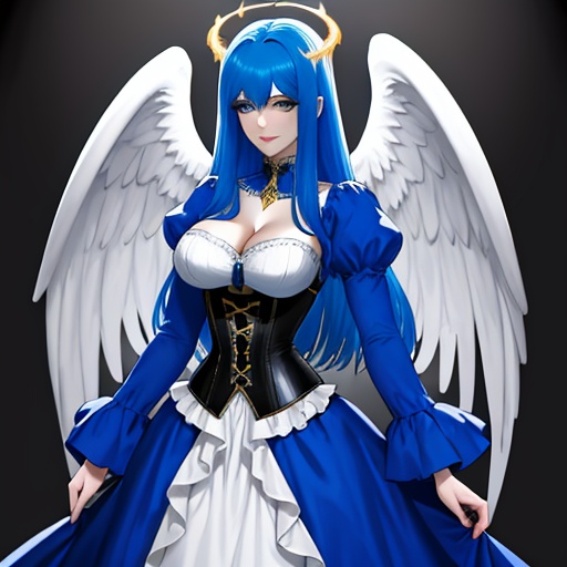 hentai xxx hair corset devil blue tall  angel