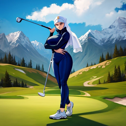 mountains hentai golf  hijab