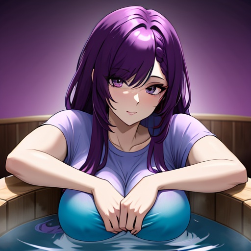 pov messy tub hot  hair casual hentai purple