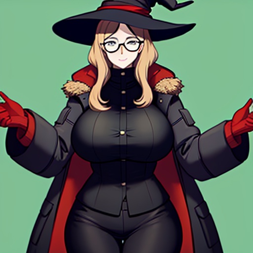 socks parka witch busty  high hentai glasses