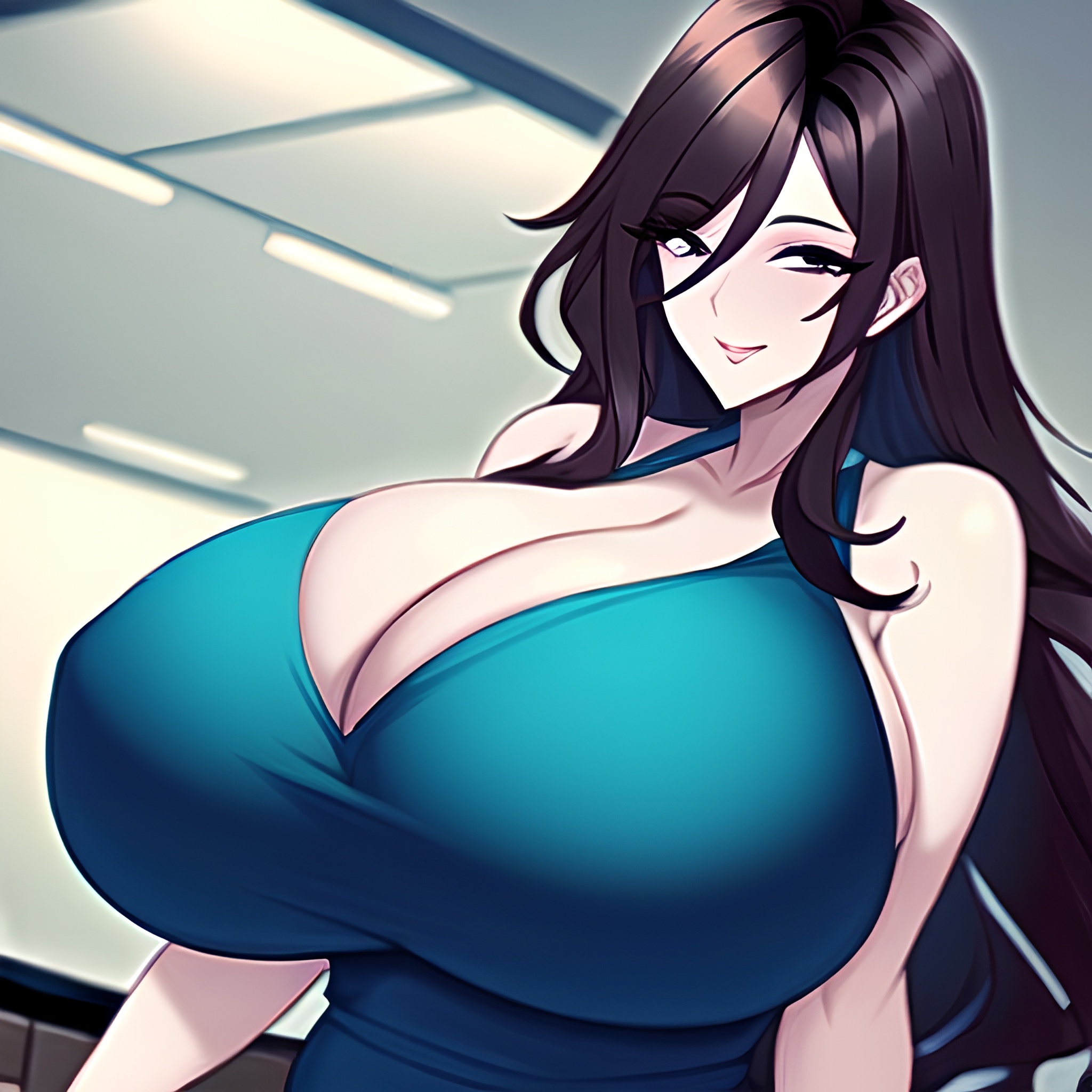 front view office pubic hair nude huge boobs woman 