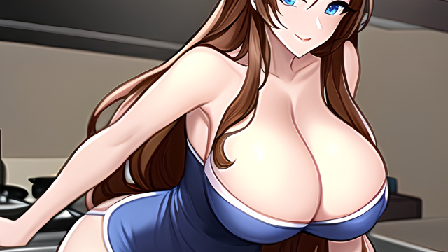 A Long-Haired Goddess in the Kitchen