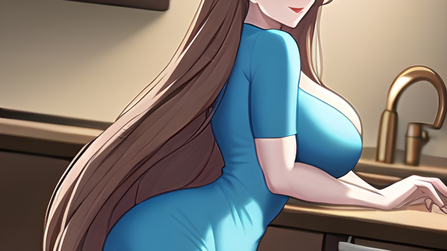 A Long-Haired Siren in the Kitchen