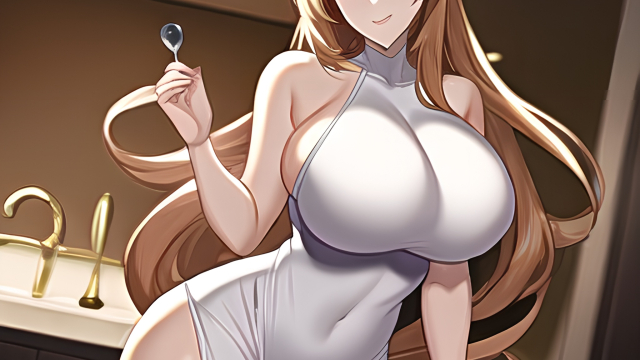 A Long-Haired Siren in the Kitchen