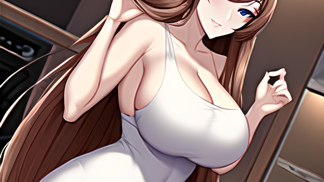 A Long-Haired Temptress in the Kitchen