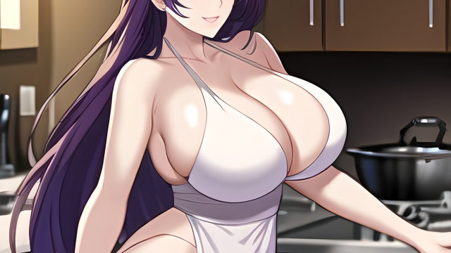 A Long-Haired Temptress in the Kitchen