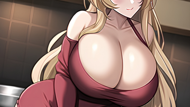 A Passionate Encounter in the Kitchen