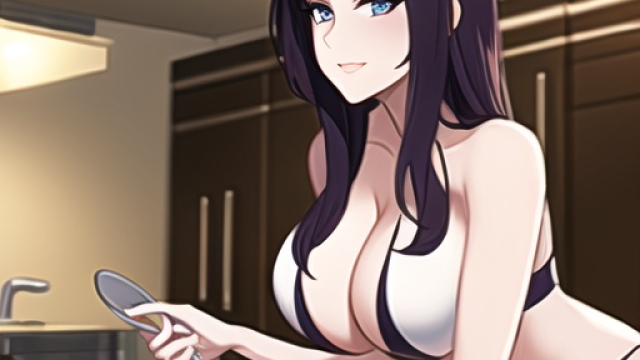 A Passionate Encounter in the Kitchen