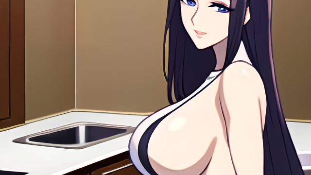 A Passionate Encounter in the Kitchen