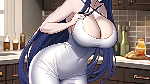 A Passionate Encounter in the Kitchen