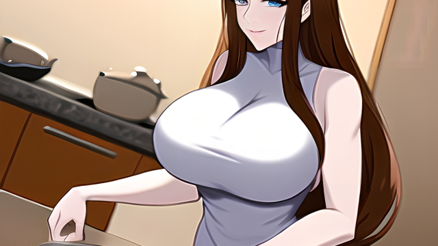 A Passionate Encounter in the Kitchen