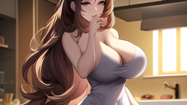 A Passionate Encounter in the Kitchen