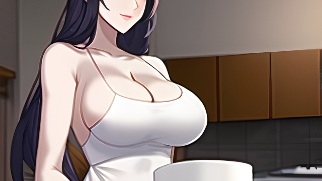 A Passionate Encounter in the Kitchen