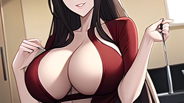 A Passionate Encounter in the Kitchen