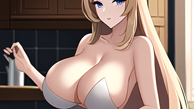 A Passionate Encounter in the Kitchen