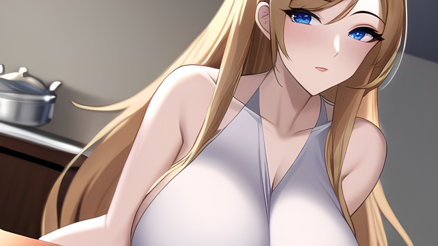 A Passionate Encounter in the Kitchen