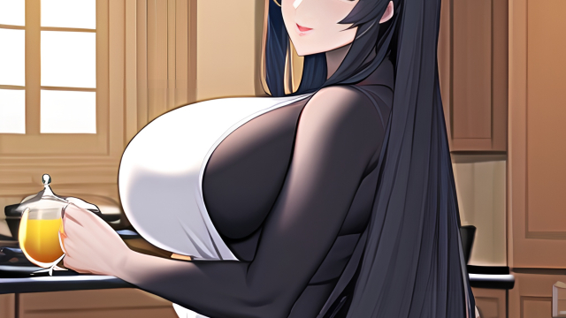 A Passionate Encounter in the Kitchen