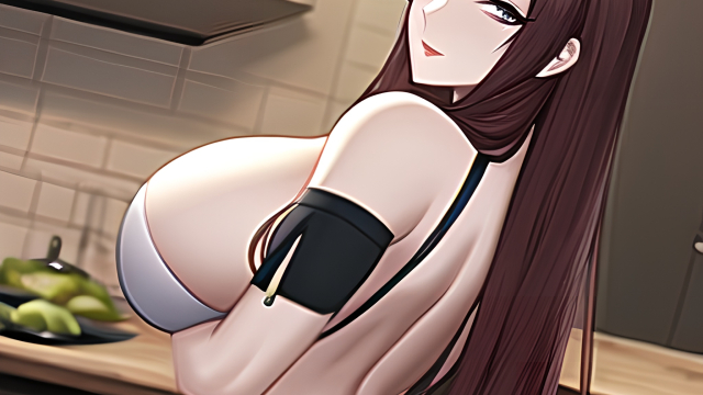 A Passionate Encounter in the Kitchen