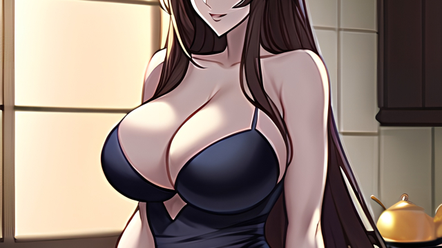 A Passionate Encounter in the Kitchen