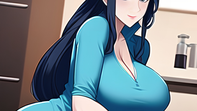 A Passionate Encounter in the Kitchen