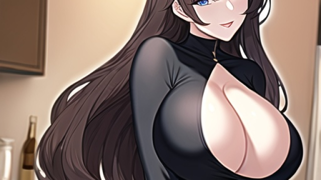 A Passionate Encounter in the Kitchen