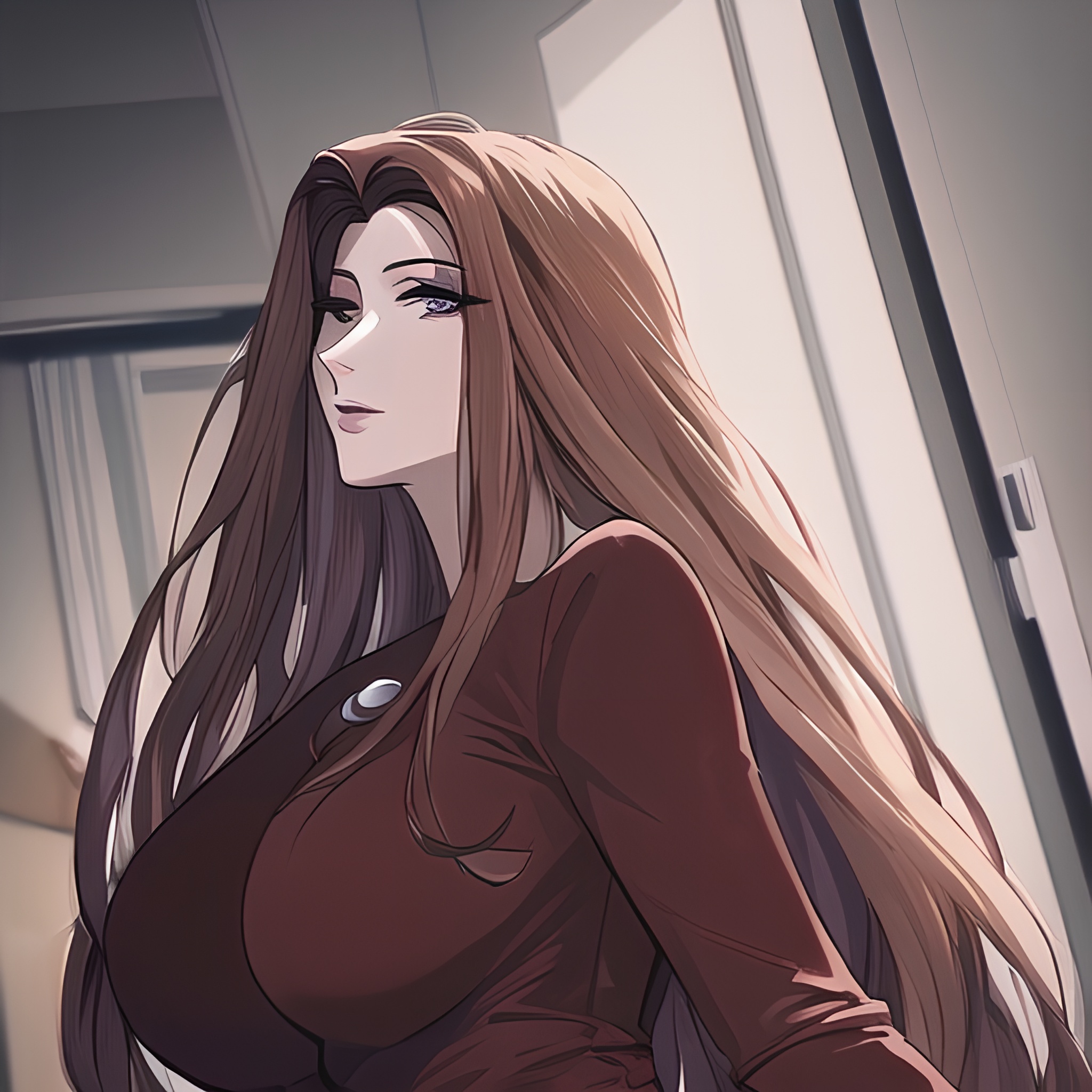 front view hospital small boobs long hair nude woman 