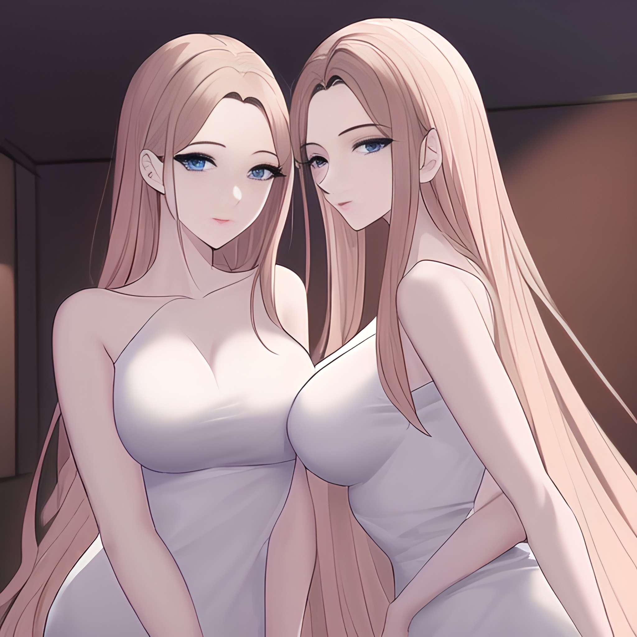 front view hospital small boobs woman nude long hair