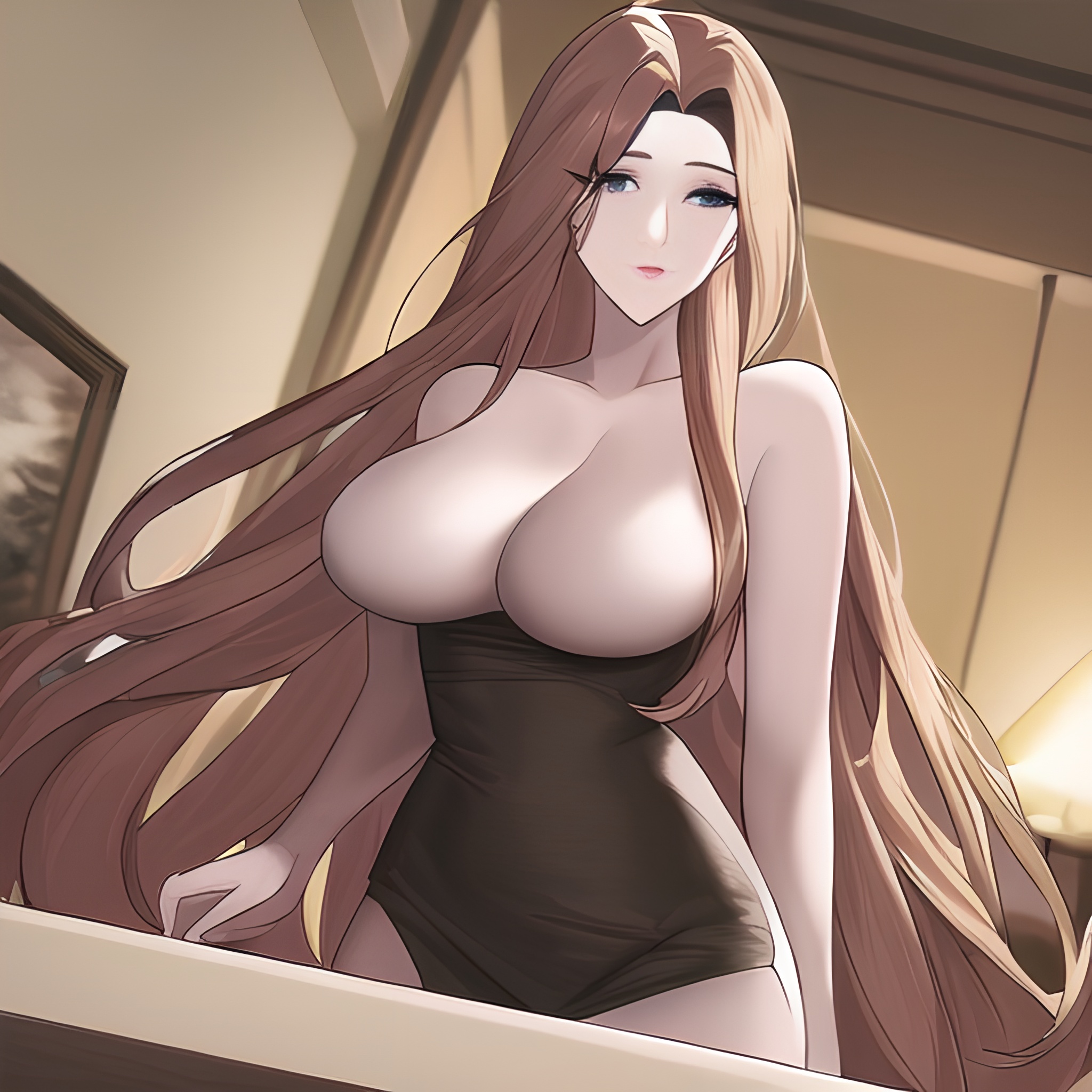 front view hospital woman small boobs long hair nude 