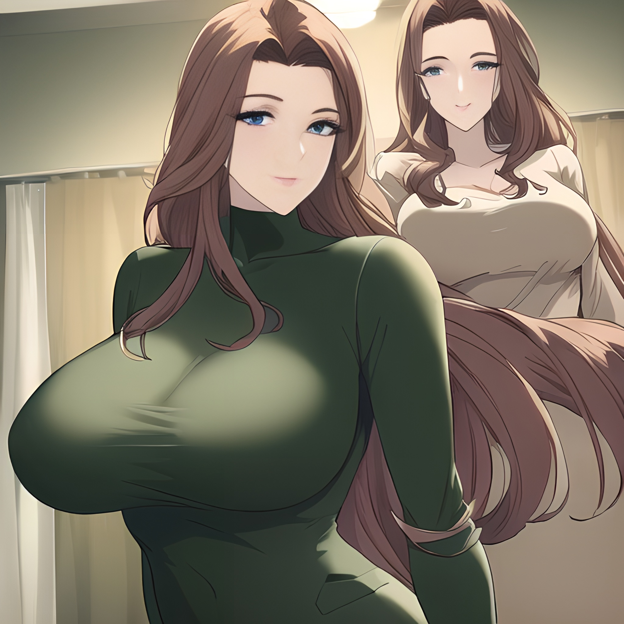 front view long hair nude small boobs woman hospital 