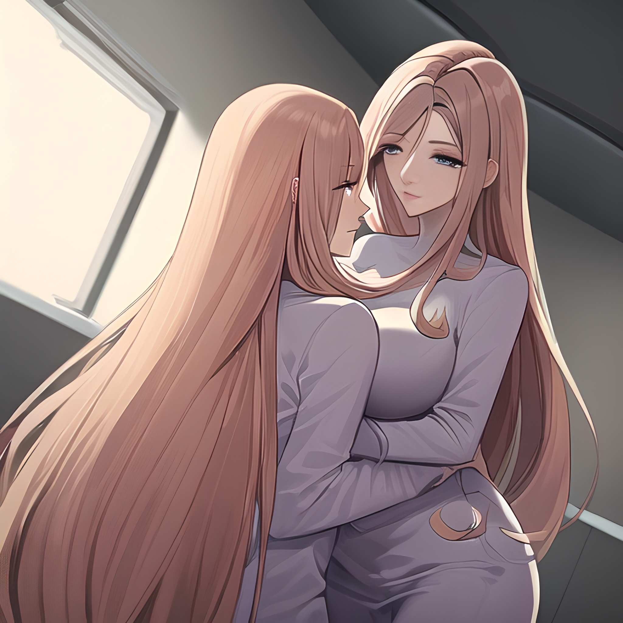 front view nude hospital woman long hair small boobs 