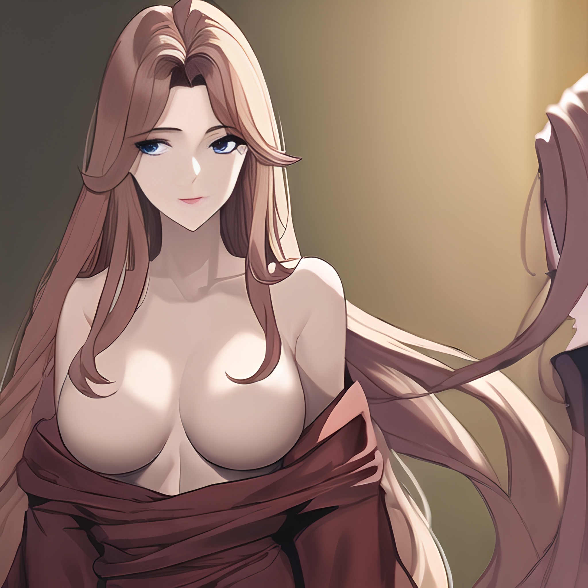 front view nude long hair woman hospital small boobs 