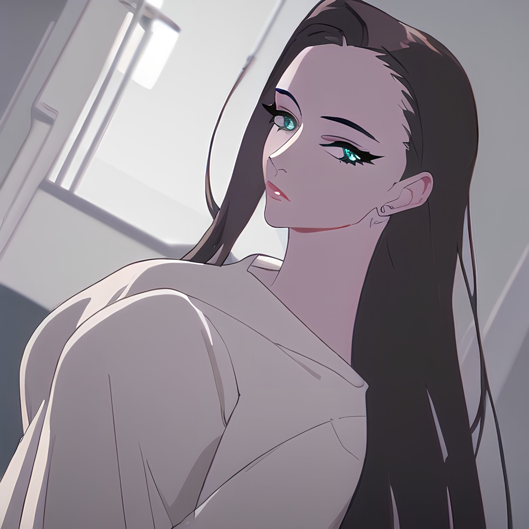 front view small boobs hospital woman nude long hair 