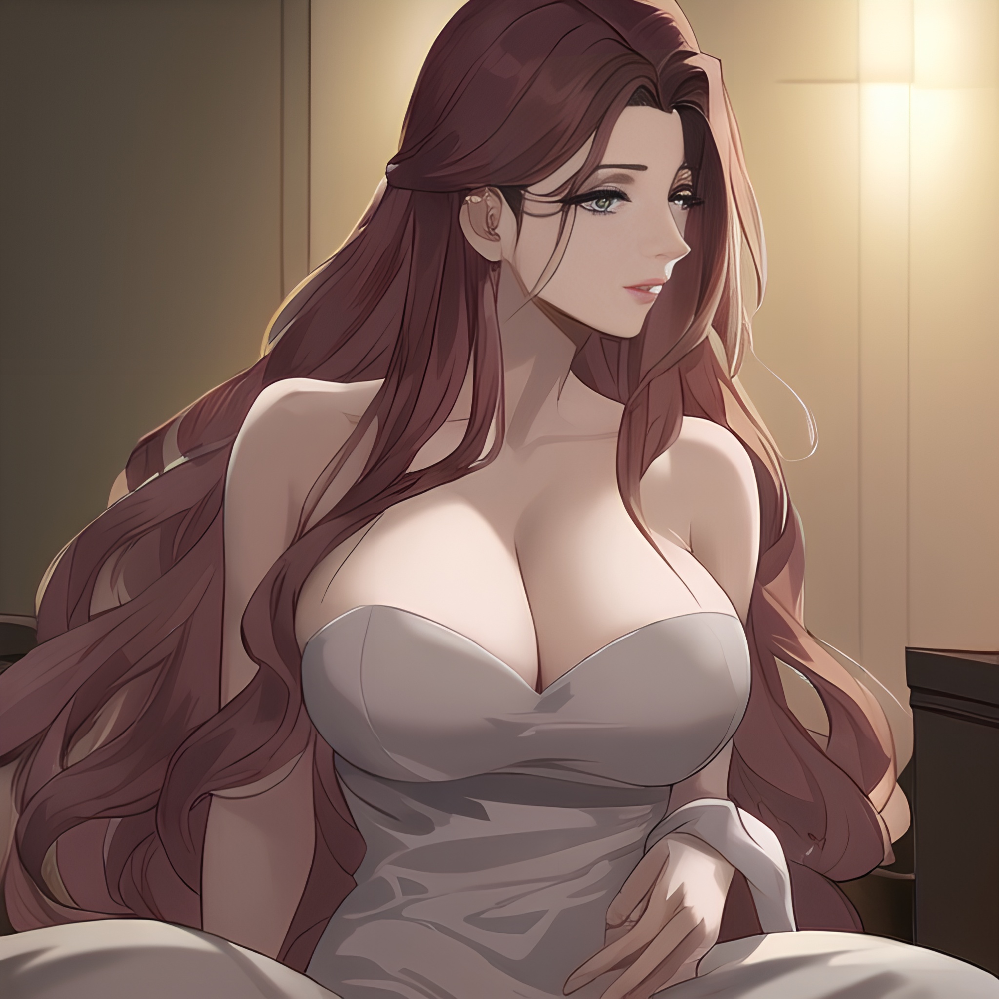 front view small boobs woman long hair hospital nude 