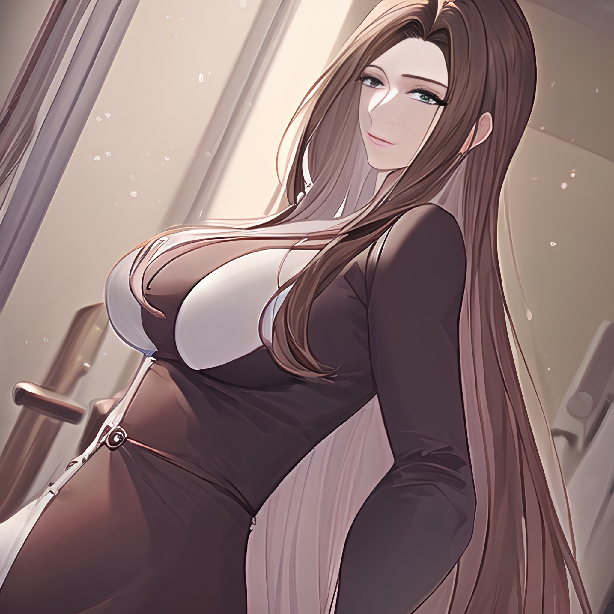 front view woman small boobs long hair hospital nude 