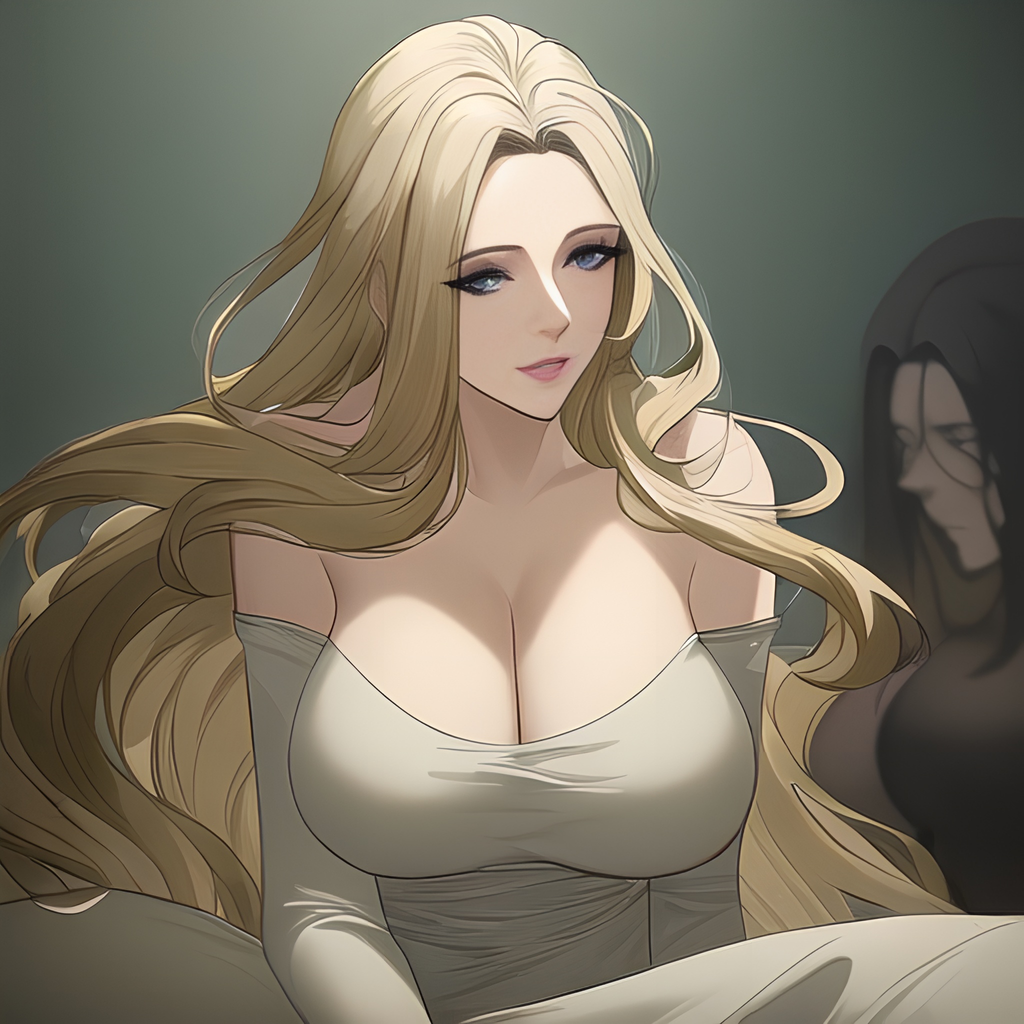 hospital front view nude woman long hair small boobs 