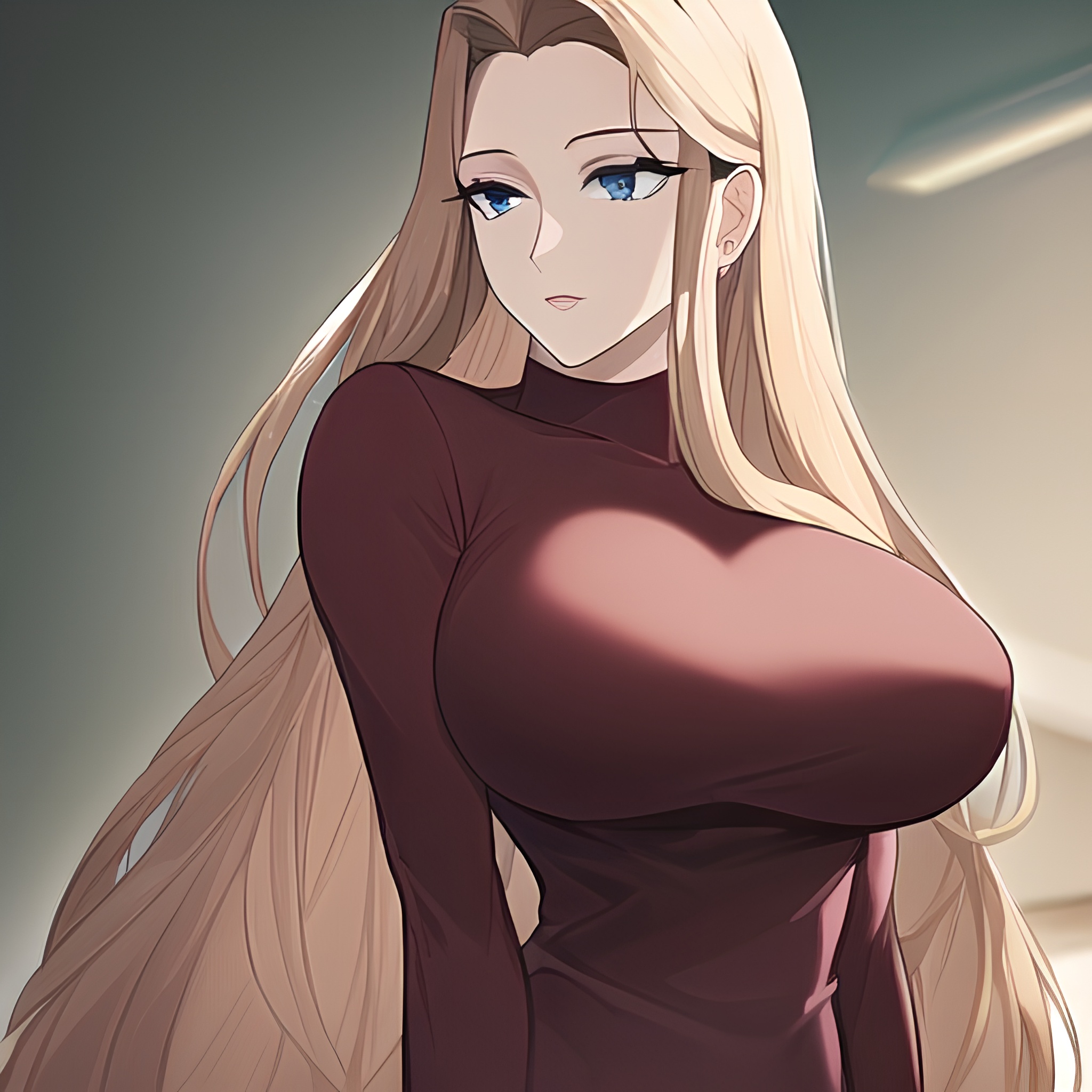 hospital front view small boobs nude long hair woman 