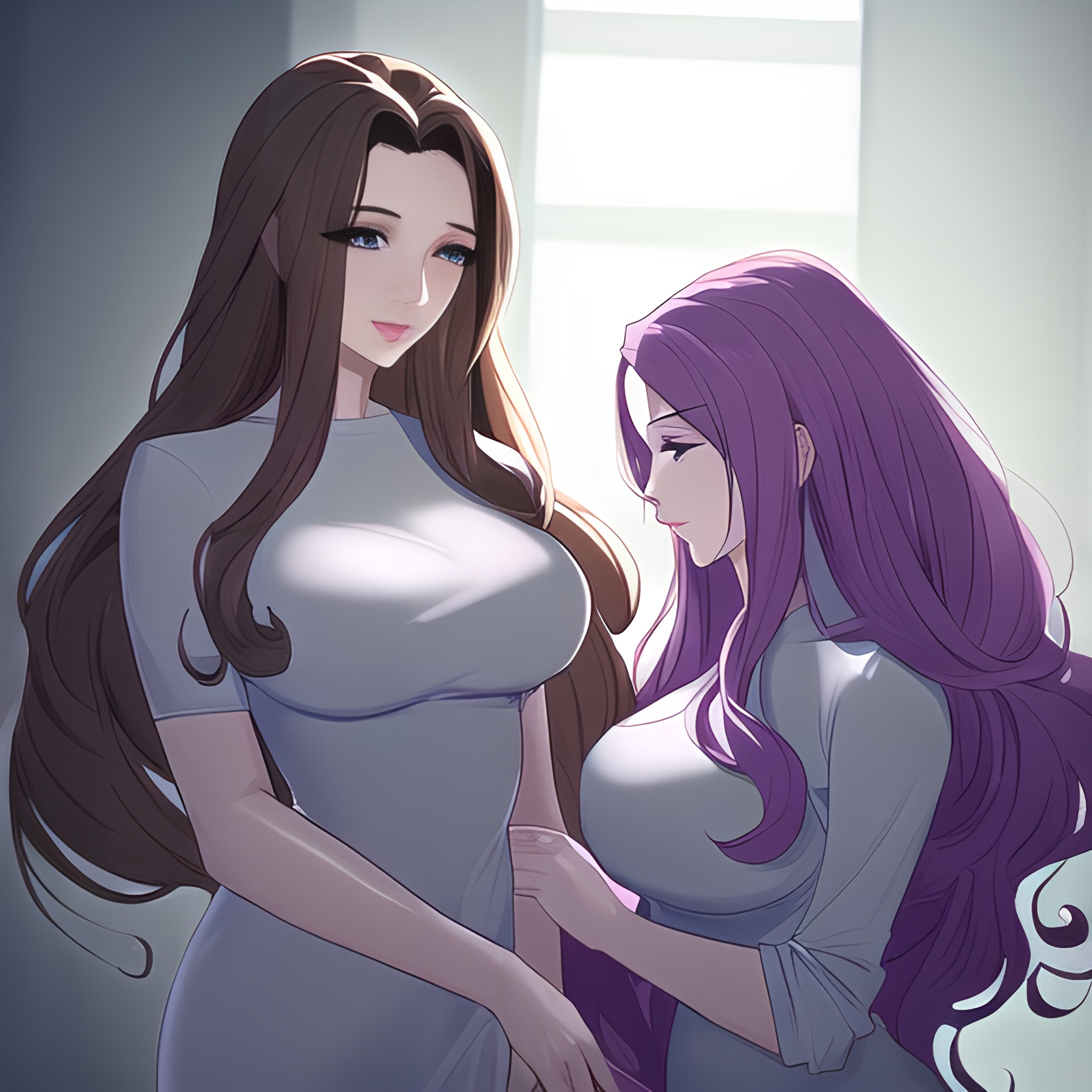 hospital nude long hair woman front view small boobs 