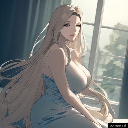 long hair hospital small boobs woman nude front view